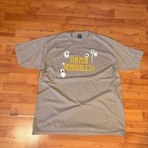 Jerzees Men's Grey and Tan T-shirt